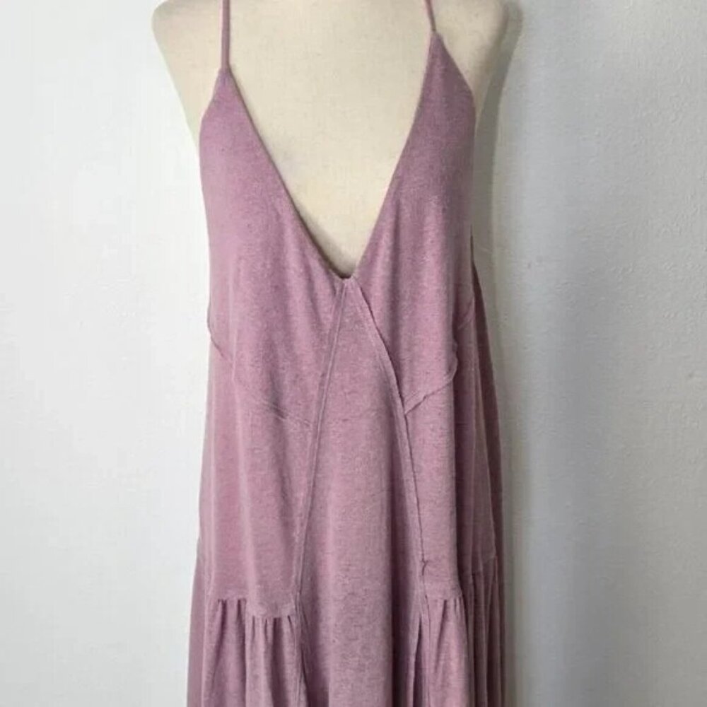 FREE PEOPLE BEACH Eros Strappy Sexy Free-Est Maxi Dress candy lilac Sz L NEW - Picture 4 of 11
